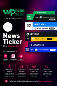 News Ticker for Elementor – WordPress News Ticker Plugin