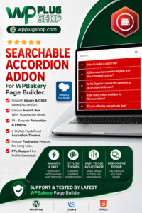 Ultimate Searchable Accordion – WPBakery Searchable FAQ Addon