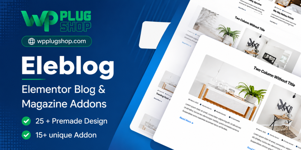 Eleblog – Elementor Magazine & Blog Addon