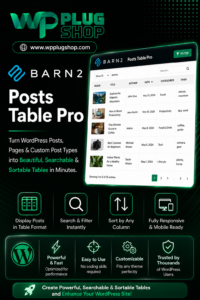 Posts Table Pro – WordPress Table Plugin