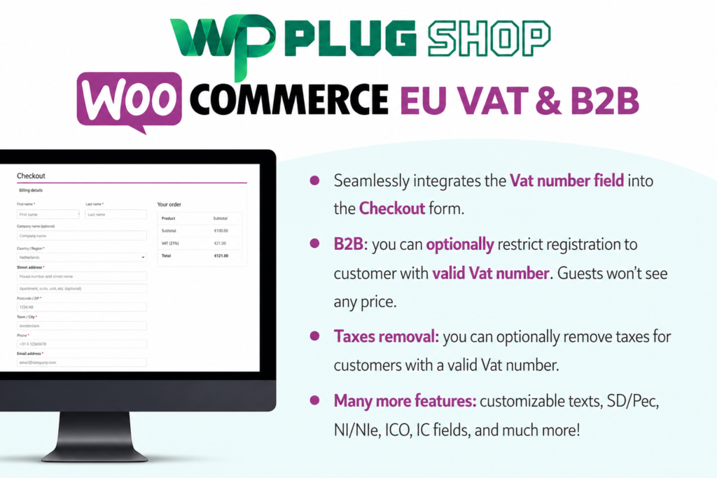 WooCommerce EU VAT & B2B – EU VAT & B2B Plugin
