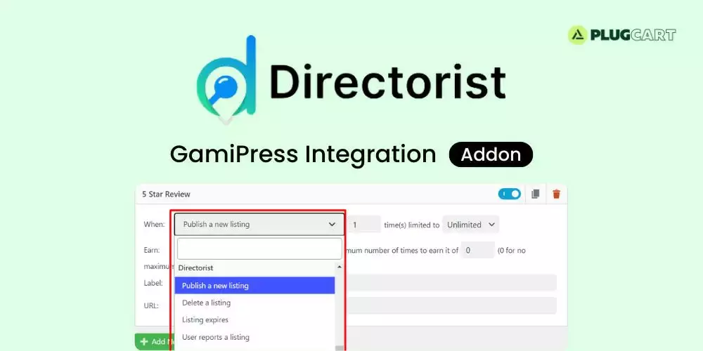 Directorist GamiPress Integration Addon – Gamification for Directory Listings