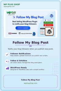 Follow My Blog Post – WordPress / WooCommerce Plugin