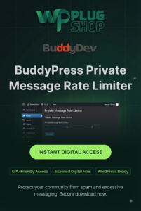 BuddyPress Private Message Rate Limiter – WordPress Plugin