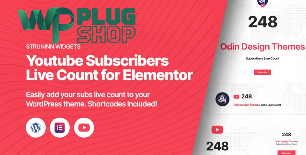 Struninn – YouTube Subscriber Counter for Elementor