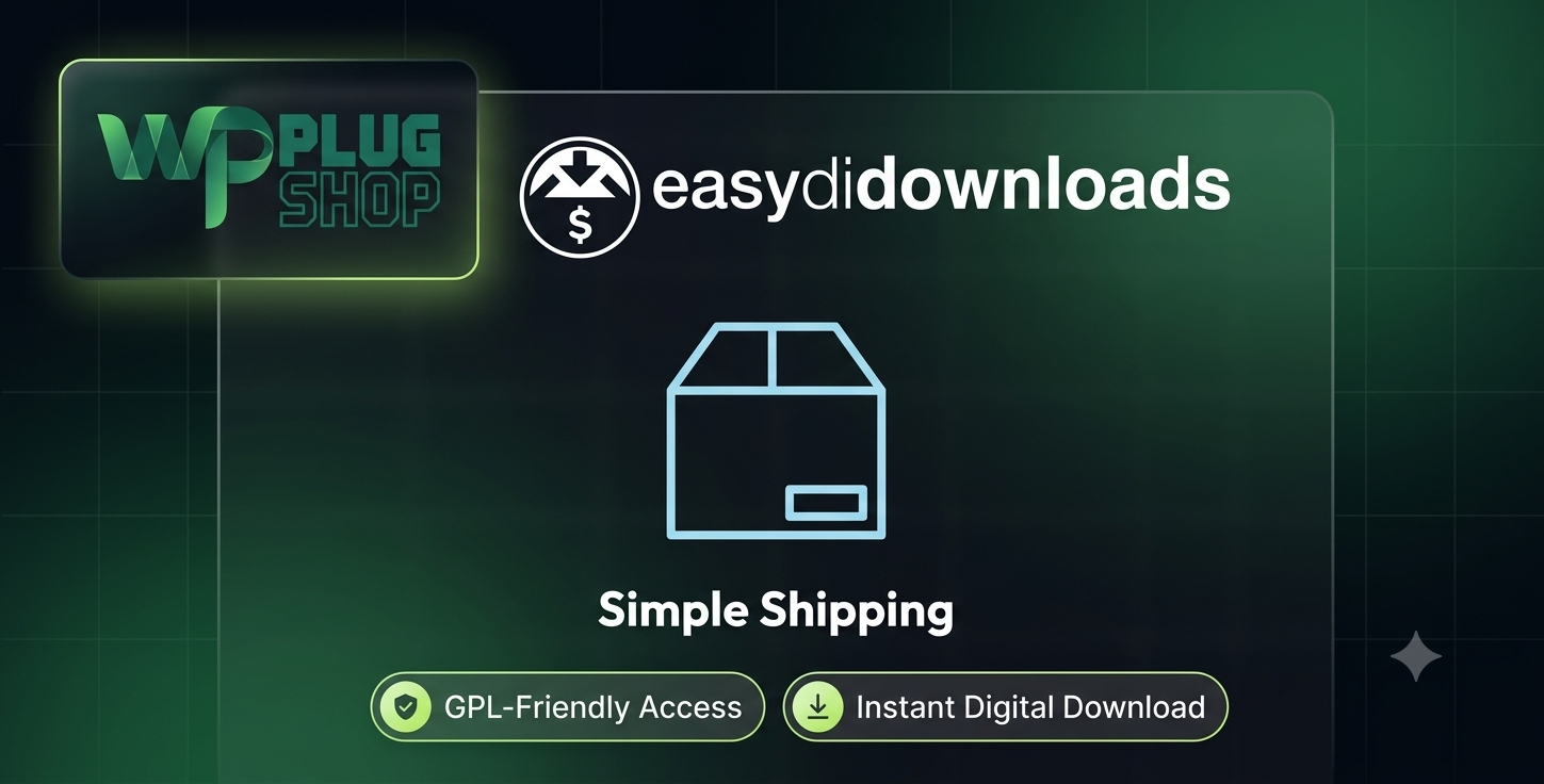 Easy Digital Downloads Simple Shipping Addon – Premium Physical Product & Order Tracking Integration