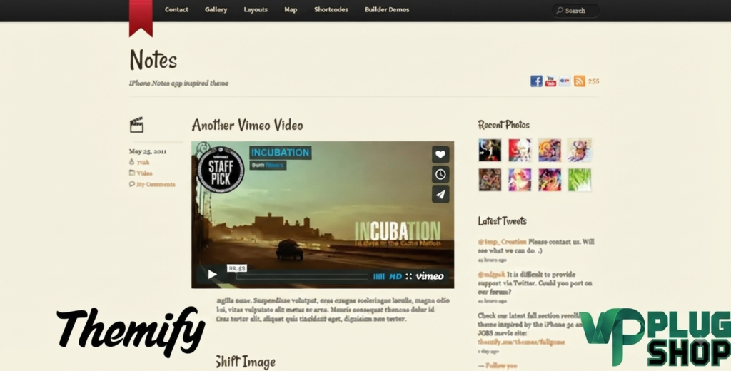 Themify Notes WordPress Theme