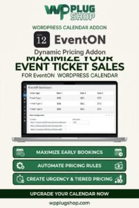 EventON Dynamic Pricing Addon – Dynamic Event Ticket Pricing