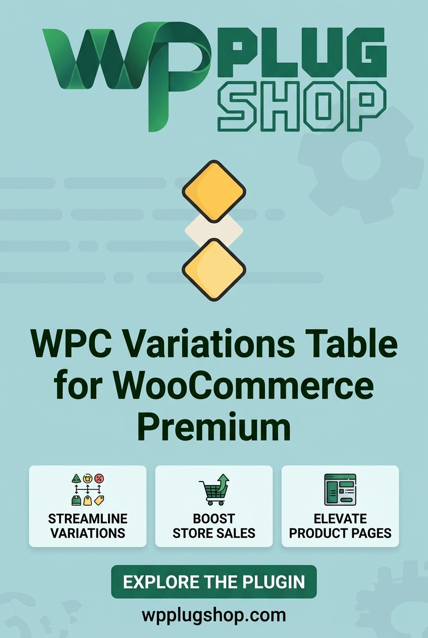 WPC Variations Table for WooCommerce Premium – Advanced Variable Product Table Plugin - Image 2