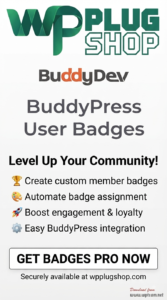 BuddyPress User Badges