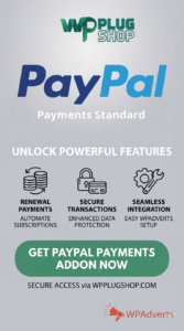 WPAdverts PayPal Standard Addon