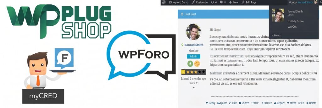 wpForo myCRED Integration – Points, Badges & Ranks