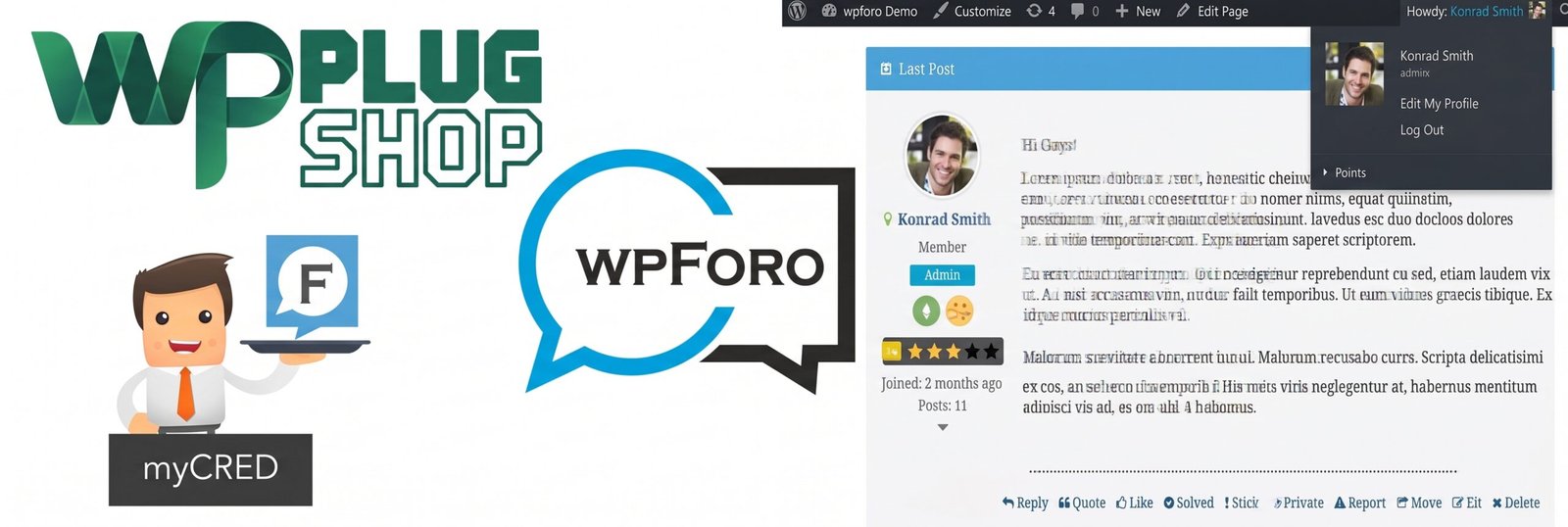 wpForo myCRED Integration – Points, Badges & Ranks
