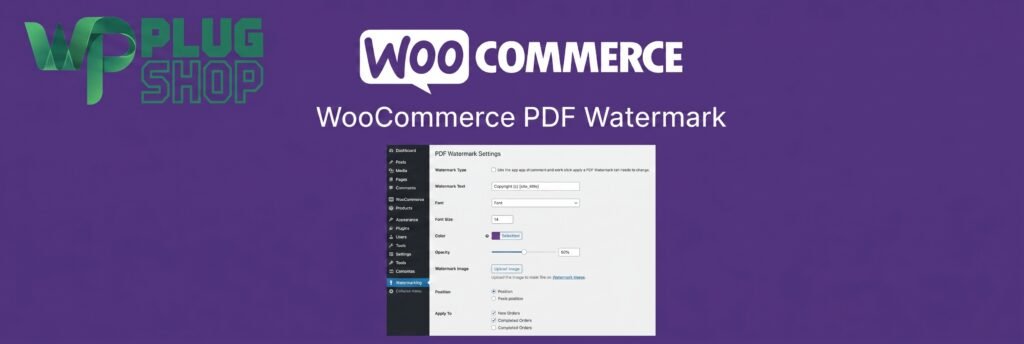 WooCommerce PDF Watermark – PDF Download Protection