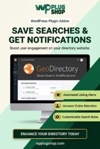 GeoDirectory Save Search Notifications – Listing Alerts