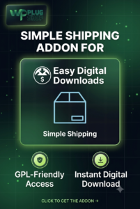 Easy Digital Downloads Simple Shipping Addon – Premium Physical Product & Order Tracking Integration