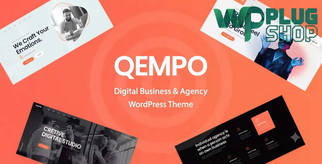 Qempo – Modern Digital Agency & Services WordPress Theme