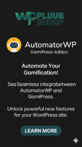 AutomatorWP GamiPress Add-On – WordPress Gamification Automation