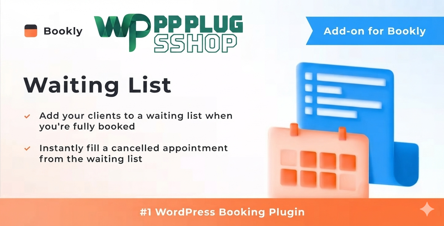 Bookly Waiting List Add-on – WordPress Appointment Waitlist