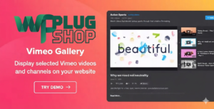 Vimeo Gallery WordPress Plugin – Professional Vimeo Video Showcase Tool