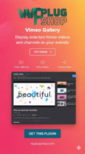 Vimeo Gallery WordPress Plugin – Professional Vimeo Video Showcase Tool