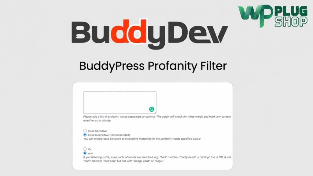 BuddyPress Profanity Filter