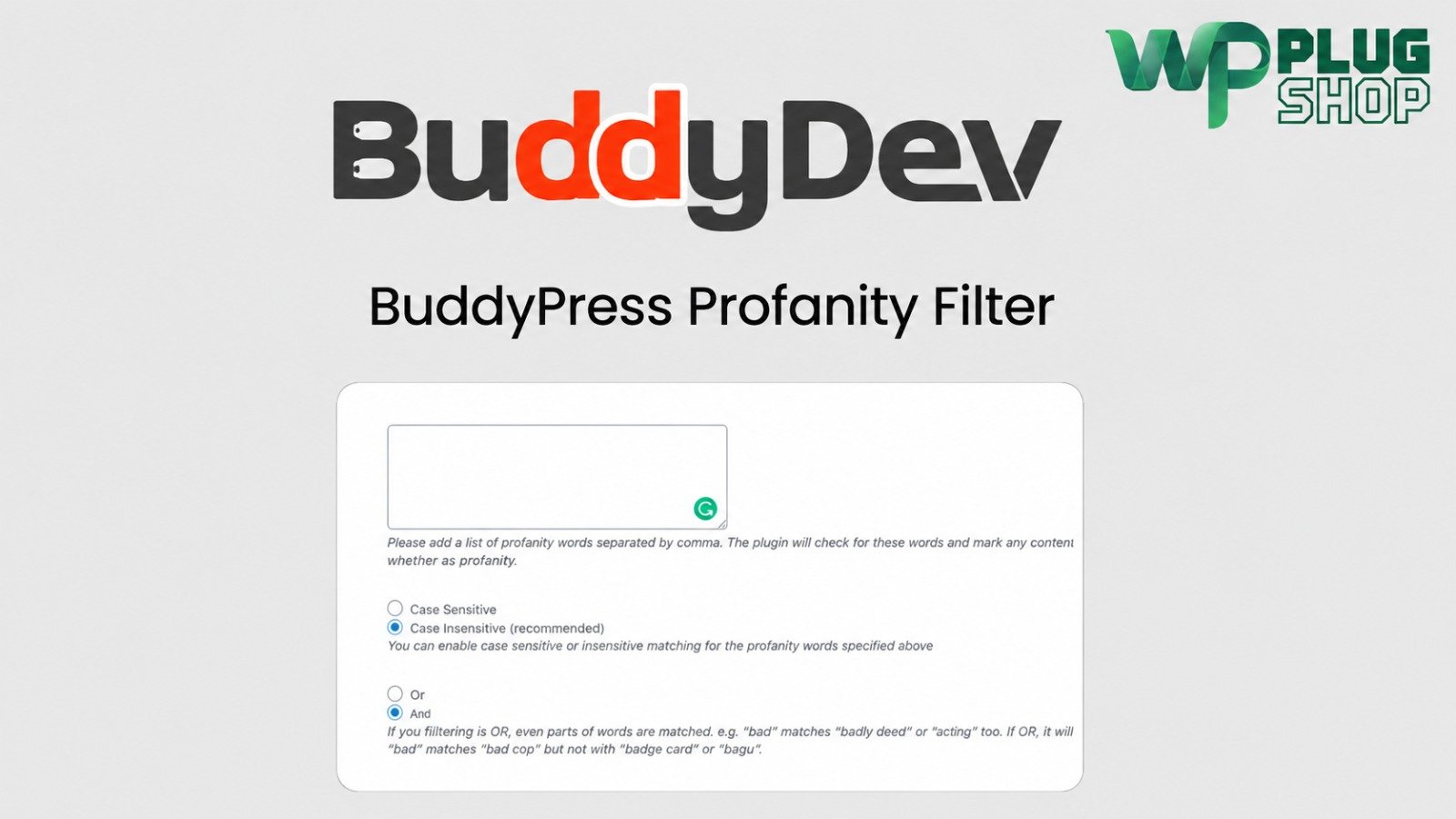 BuddyPress Profanity Filter