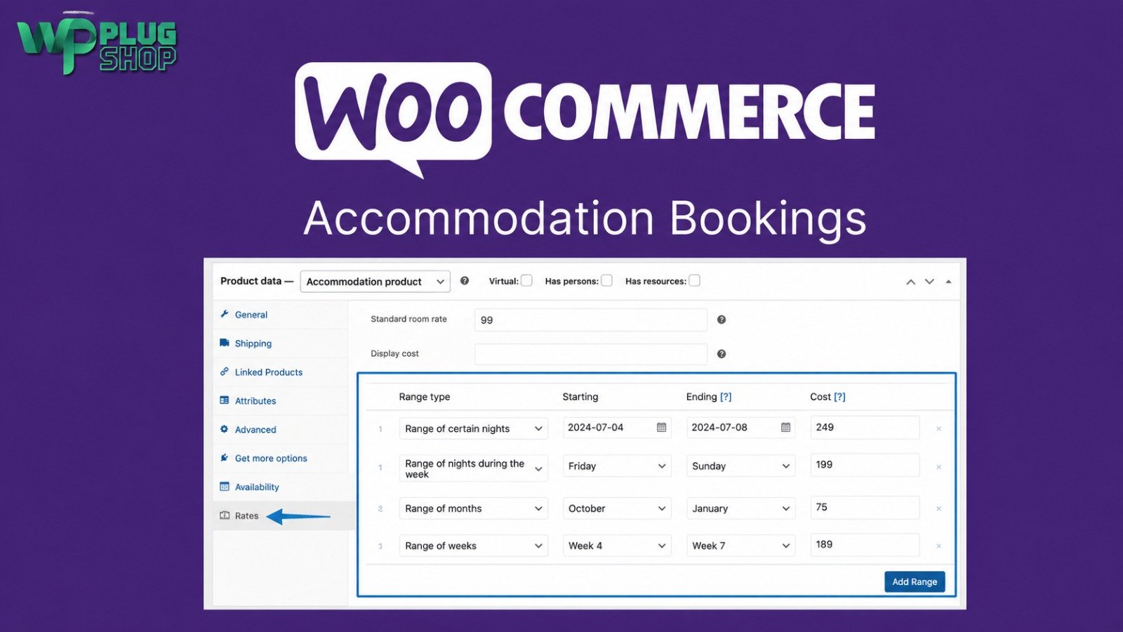 WooCommerce Accommodation Bookings