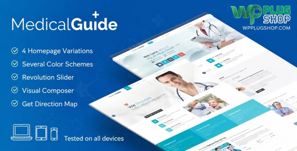 MedicalGuide WordPress Theme – Health, Dental & Clinic Website Template