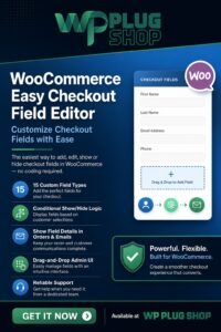 WooCommerce Easy Checkout Field Editor, Fees & Discounts – Custom Checkout Fields & Dynamic Surcharge Plugin