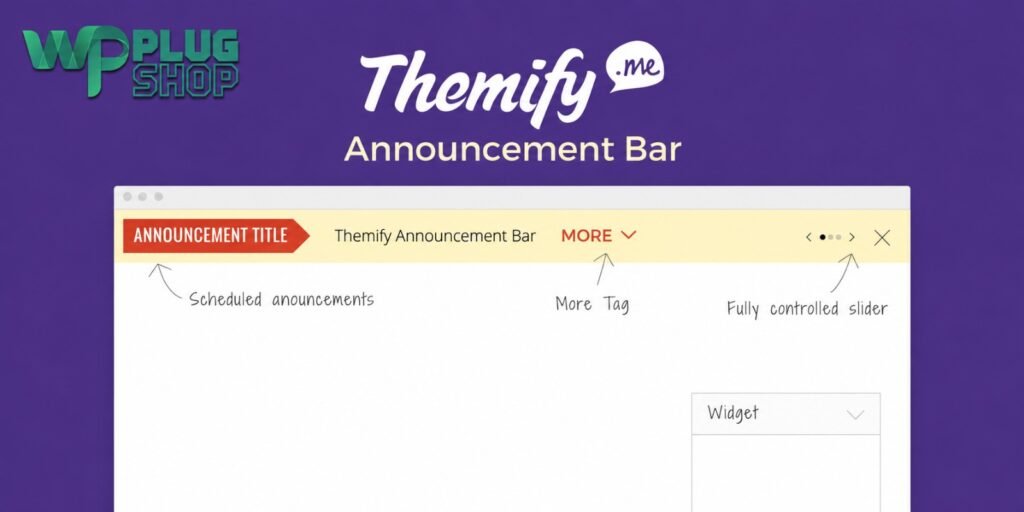 Themify Announcement Bar WordPress Plugin – Sticky Header, Footer & Promo Banner Tool