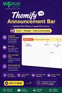 Themify Announcement Bar WordPress Plugin – Sticky Header, Footer & Promo Banner Tool