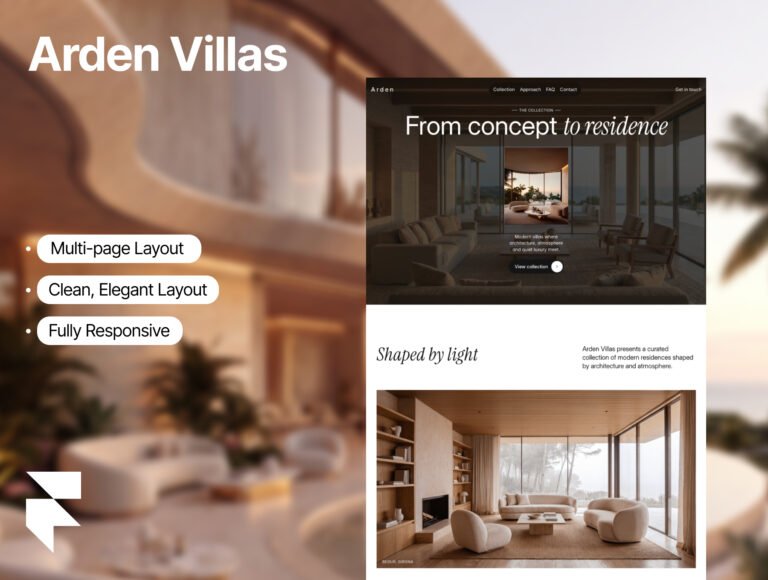 Arden Villas – Luxury Villa Website Template