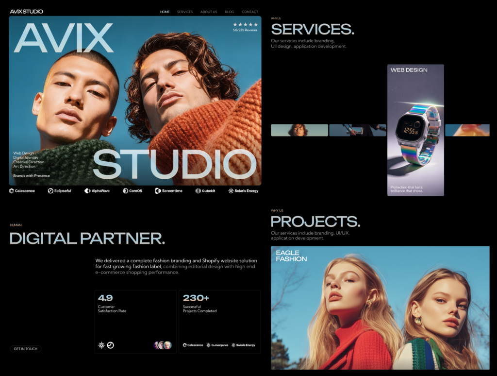 Avix Studio – Creative Agency & Portfolio Framer Template