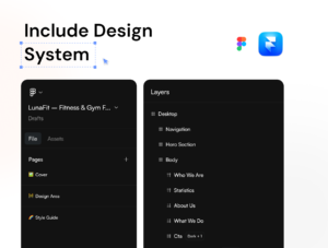 LunaFit – Fitness & Gym Framer Website Template
