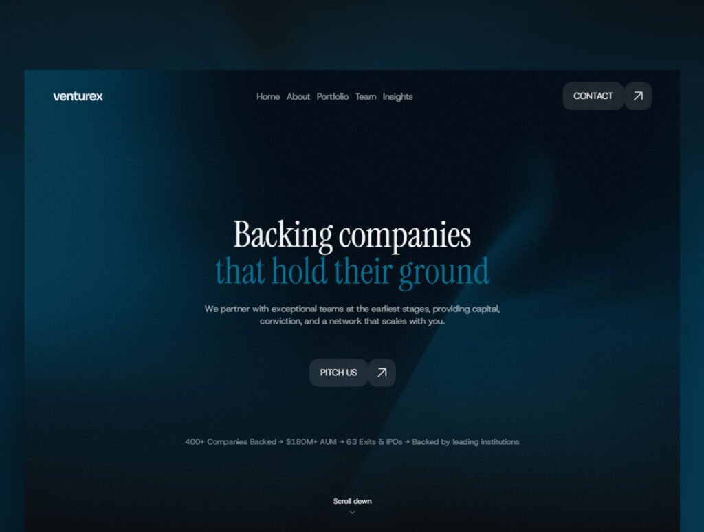 VentureX – Venture Capital & Investment Framer Template
