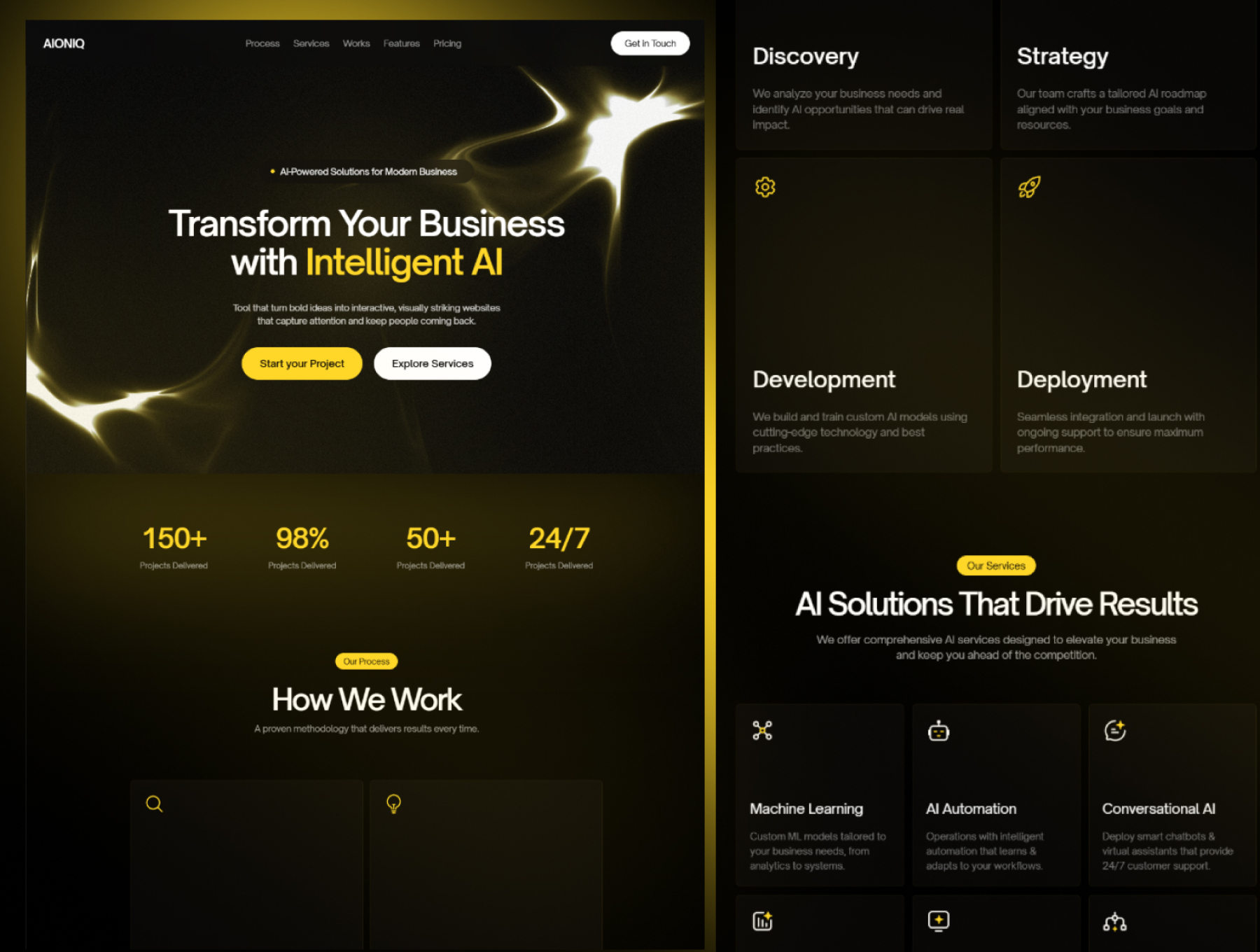 Aoiniq – AI Agency Website Template - Image 4