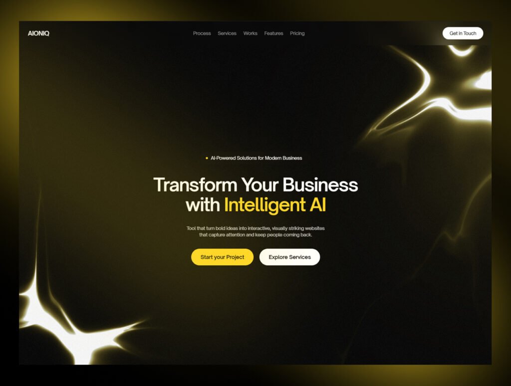 Aoiniq – AI Agency Website Template