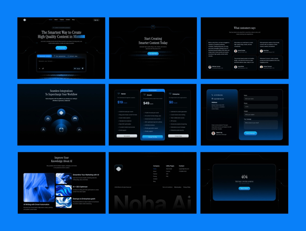 AI Agent SaaS - Artificial Intelligence Website Framer Template