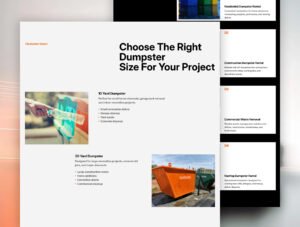 Dumpster – Professional Dumpster Rental Figma & Framer Template