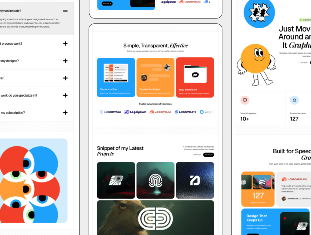 Joyra - Subscription-Based Creative Agency Website Template