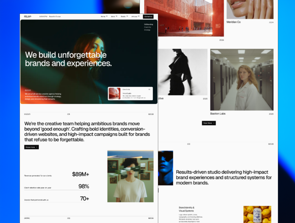 Felix – Premium Creative Agency Website Template