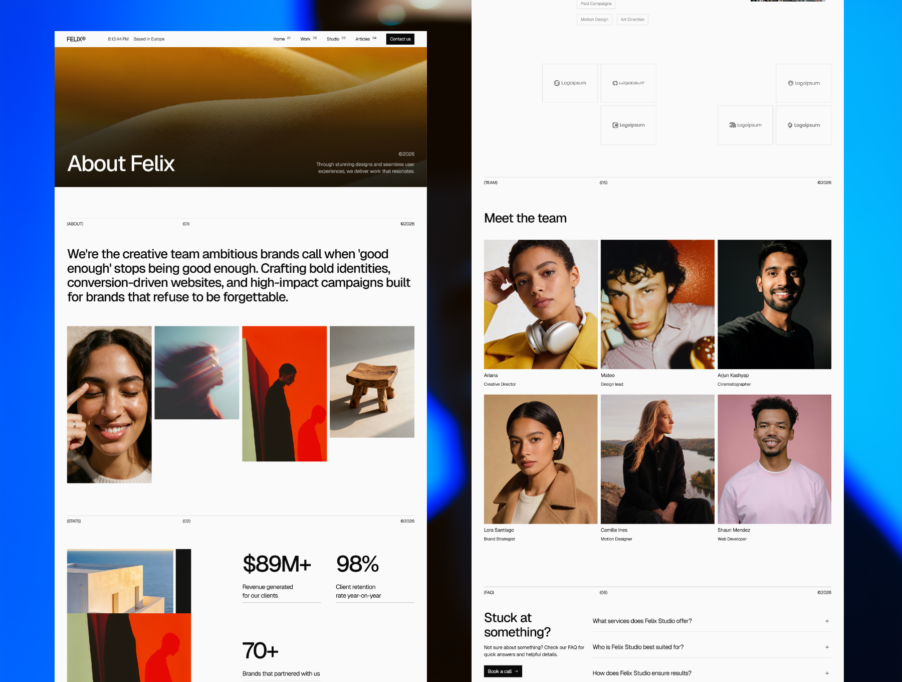 Felix – Premium Creative Agency Website Template - Image 2