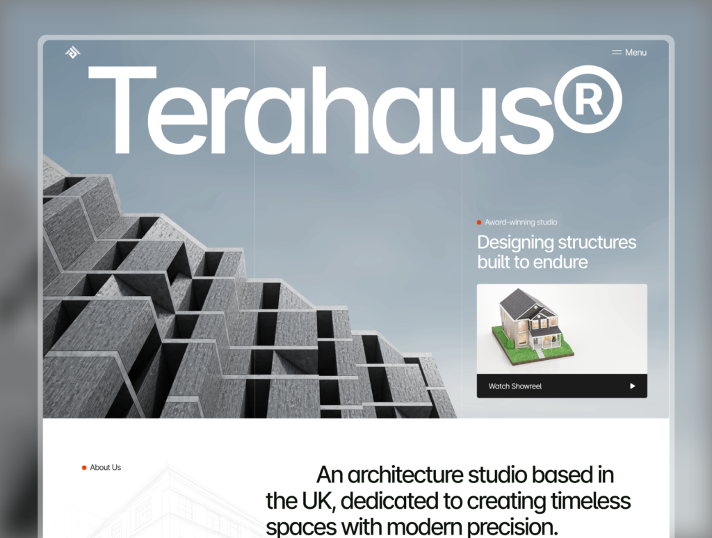 Terahaus – Architecture & Construction Framer Template
