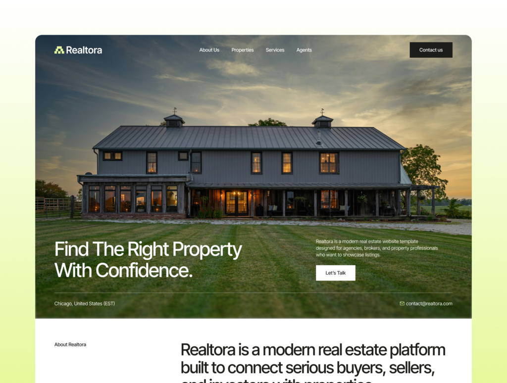 Relatora – Real Estate Framer Template
