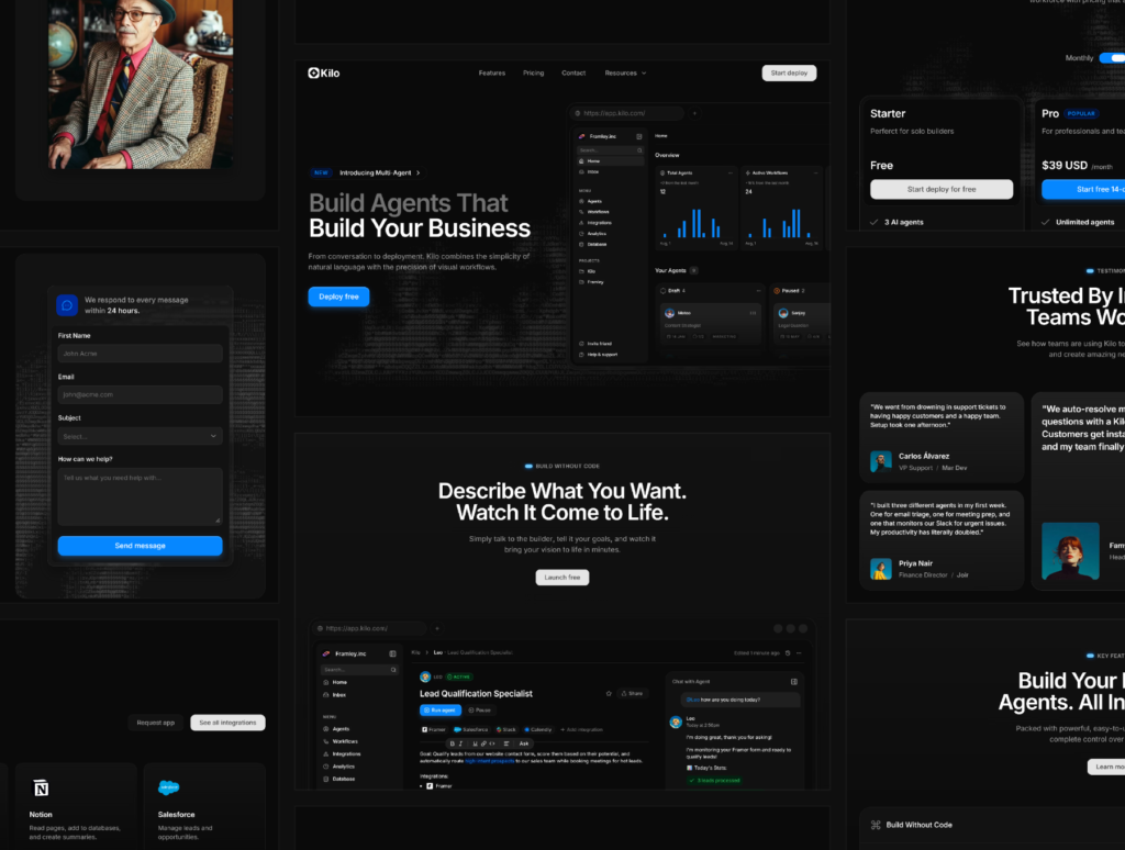 Kilo – Premium Website Template | Framley