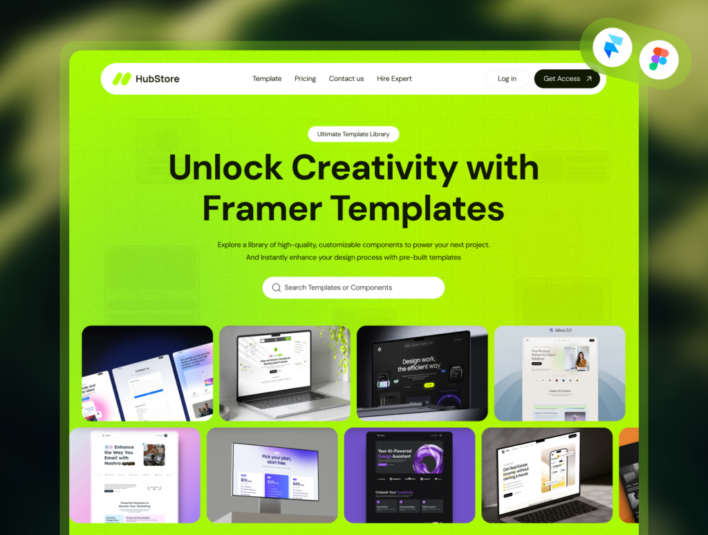 HubStore – Digital Product & Membership Framer Template