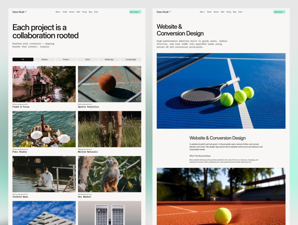 Dsion Studio - Portfolio & Agency Website Design Template