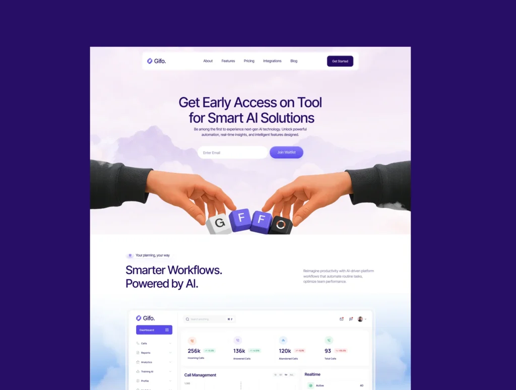 Gifo – AI SaaS Website Template