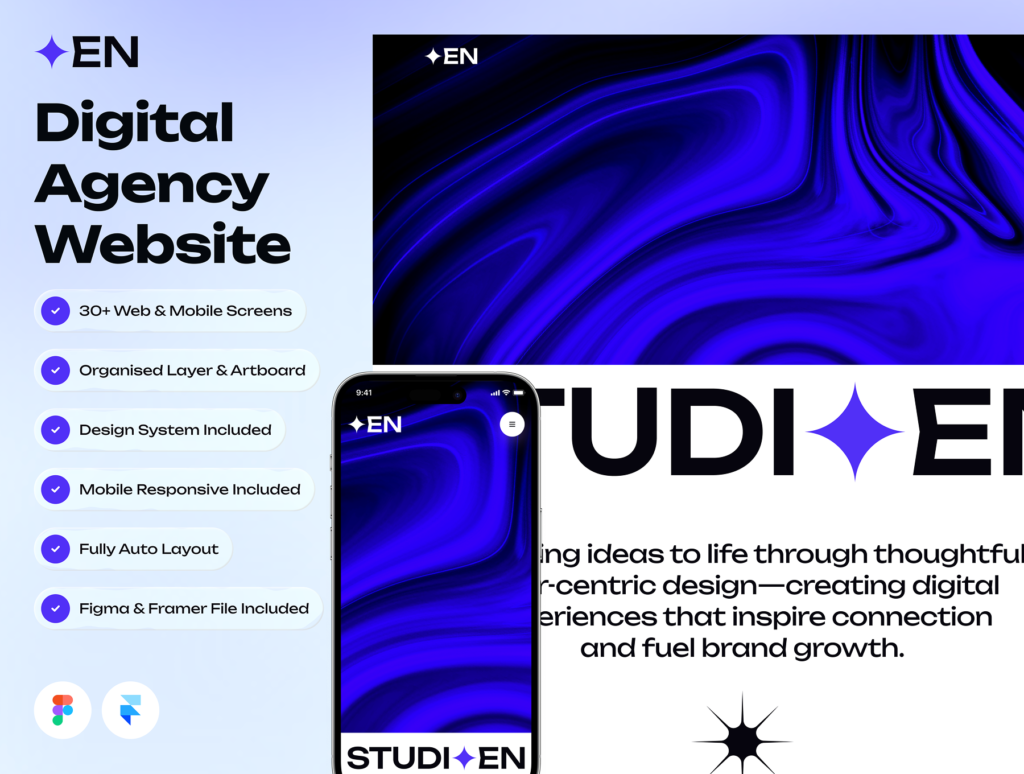EN — Digital Agency Website Framer Template